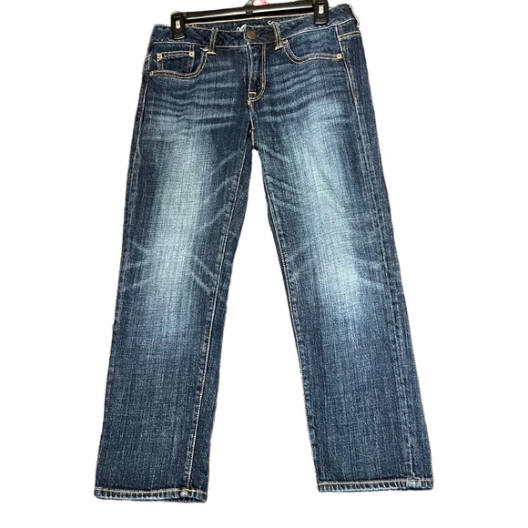 American Eagle By Payless Denim - American Eagle Blue Jeans Womens 30 Inch Waist Boy Fit Casual Stretch Effortless